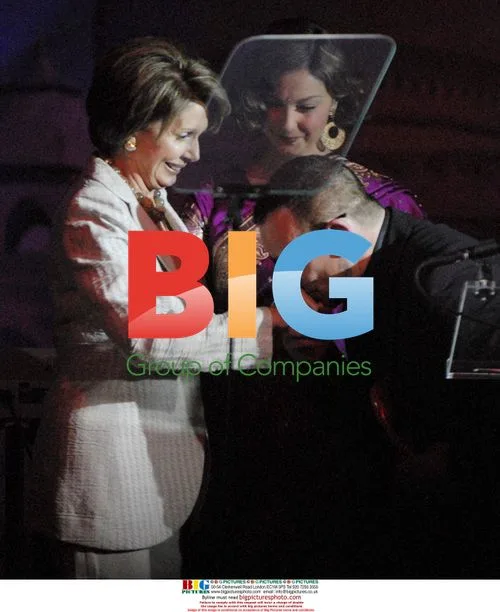 Bono Kisses Nancy Pelosi\'s Hand at Youth AIDS Gala