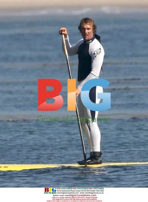Matthew McConaughey Paddle Surfing