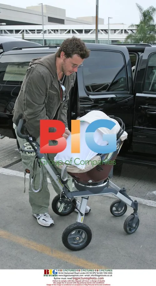 Tori Spelling with Family at LAX