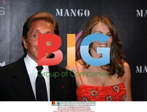 Liz Hurley and Valentino at Mango Fashion Show