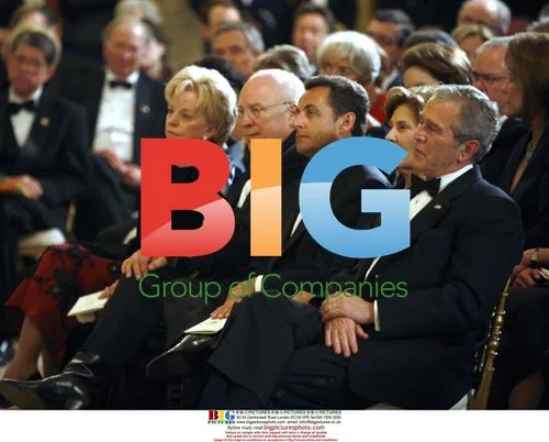 George W. Bush and Nicolas Sarkozy Enjoy Entertainment at White House