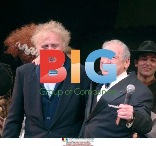 Gene Wilder and Mel Brooks at "Young Frankenstein" Broadway Opening