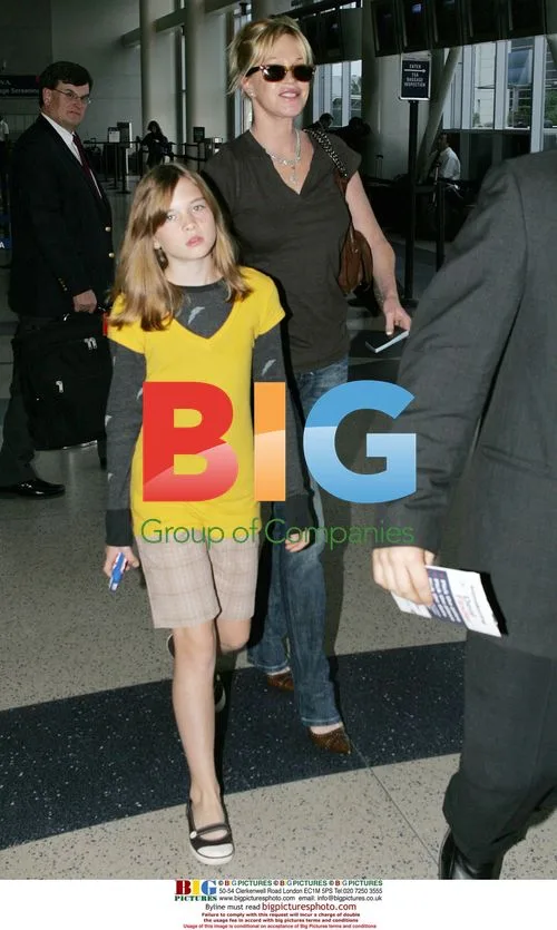 Melanie Griffith and daughter Stella at LAX