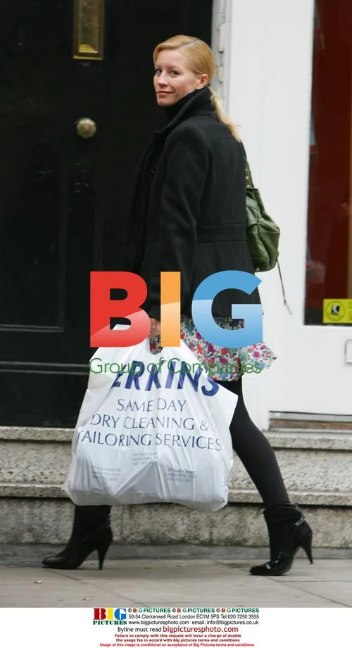 Denise Van Outen and Chris Parker out for a walk