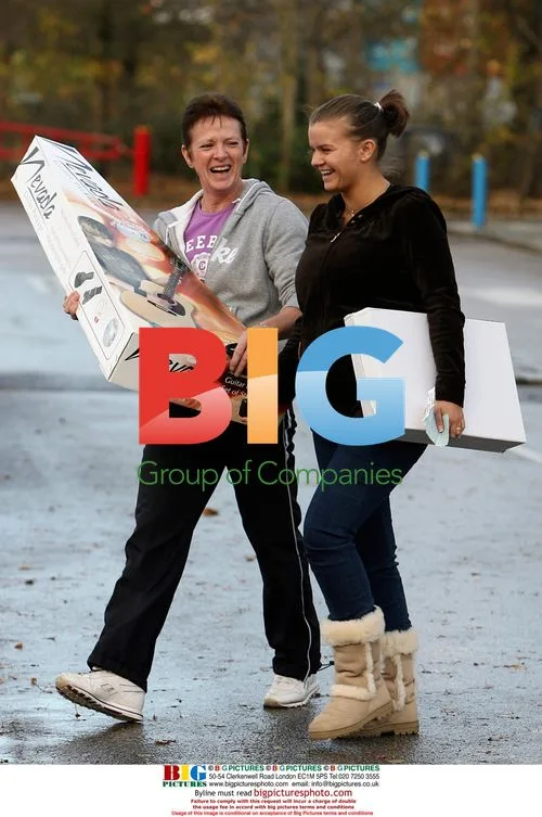 Pregnant Kerry Katona at Toys R Us