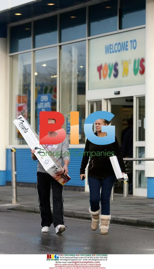 Pregnant Kerry Katona at Toys R Us