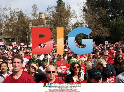Writers Guild Strike in Century City, CA