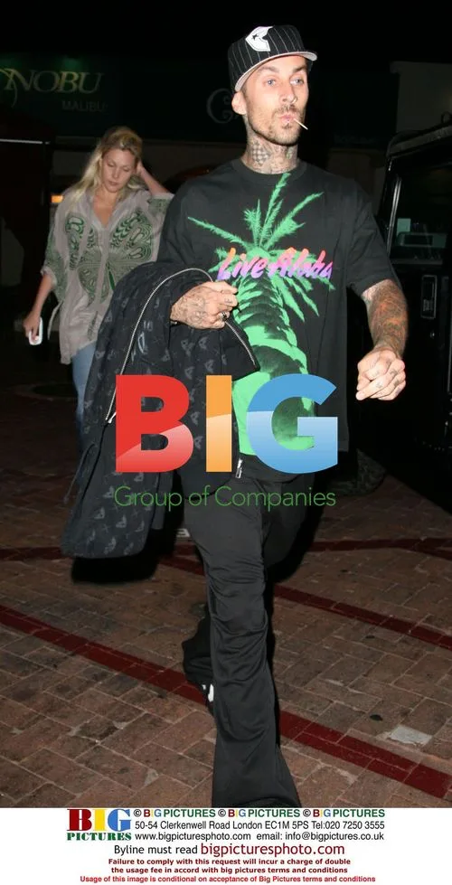 Travis Barker Leaves Nobu in Malibu