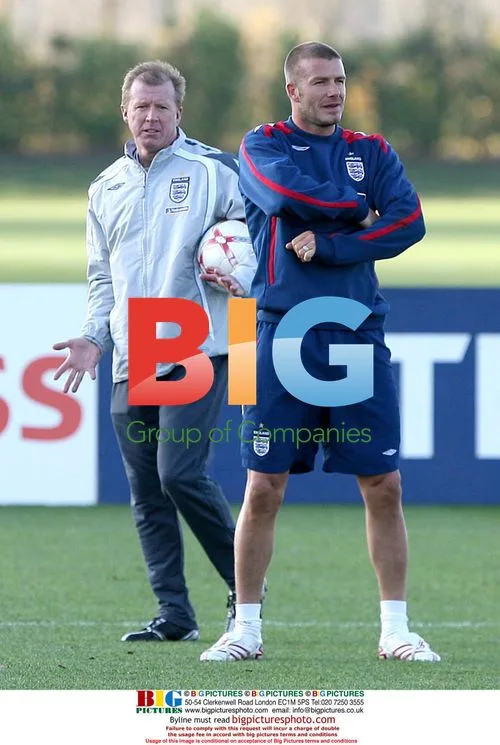 Beckham and McClaren at England Training