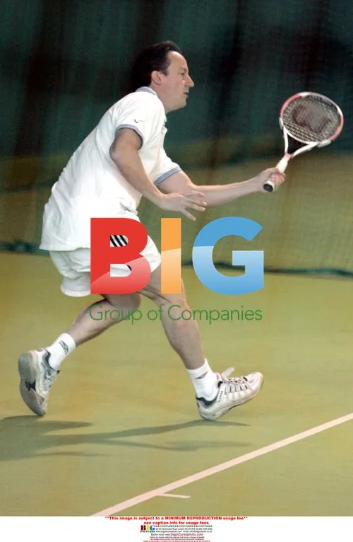 David Cameron and Andrew Castle Tennis Match