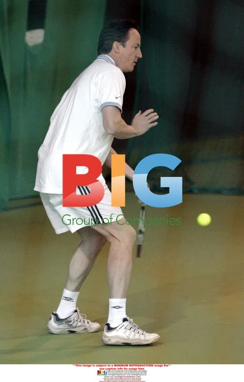 David Cameron Plays Tennis with Andrew Castle