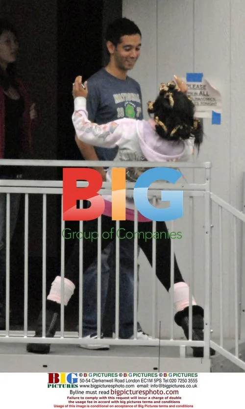 Mel B Leaves Trailer With Rollers