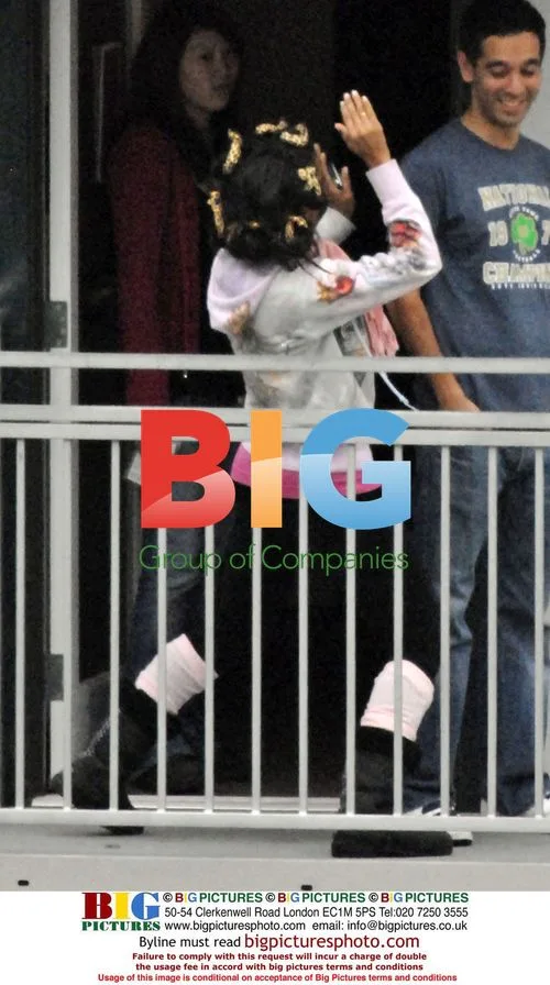 Mel B Leaves Trailer on CBS Lot