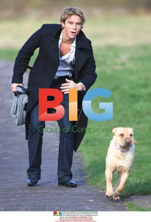 Ziggy Lichman walking dog in London park