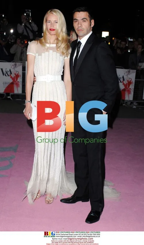 Claudia Schiffer and Roland Mouret at V&A Gala