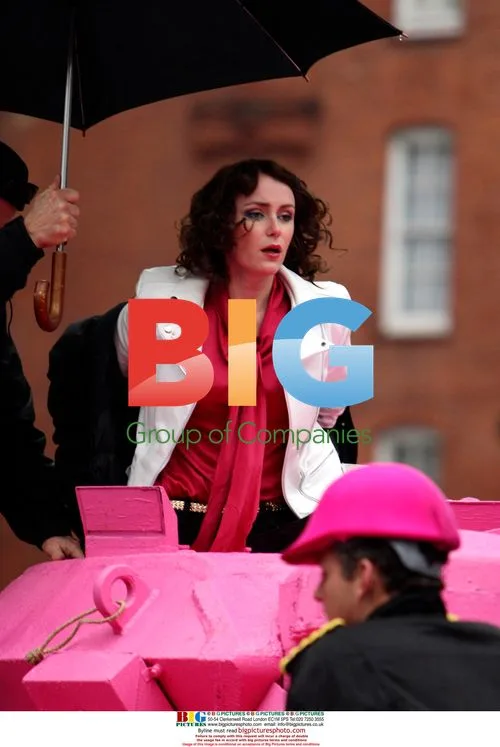 Keeley Hawes on set of Ashes to Ashes