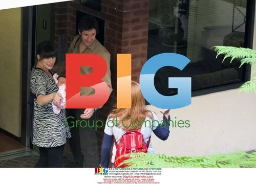 Milla Jovovich and Paul W.S. Anderson with Daughter Ever