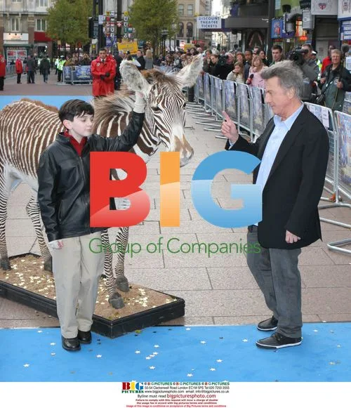 Dustin Hoffman and Zach Mills at Mr Magorium Premiere