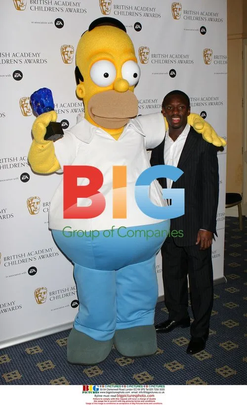 Homer Simpson and Sean Wright-Philips at British Academy Children's Awards 2007