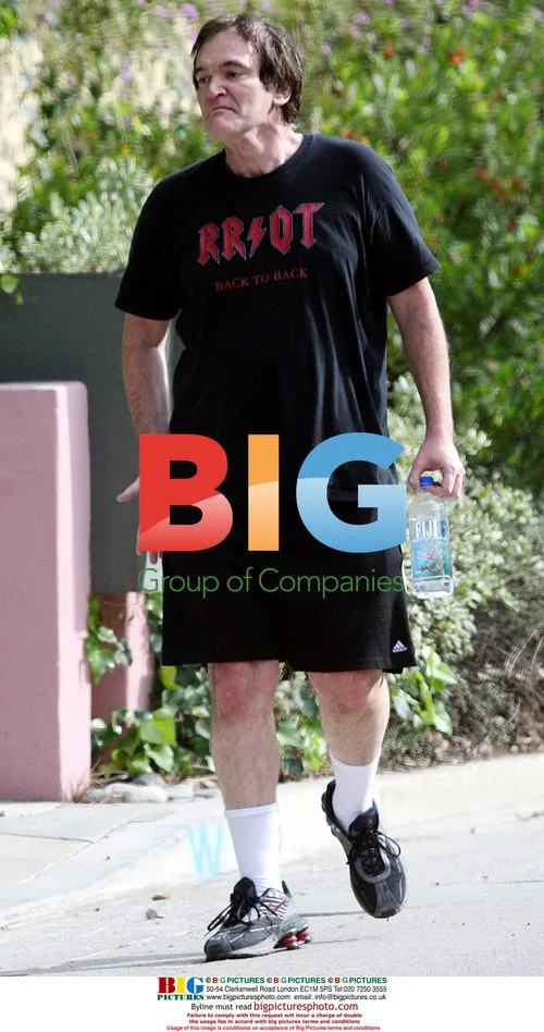 Quentin Tarantino Walks Around Beverly Hills
