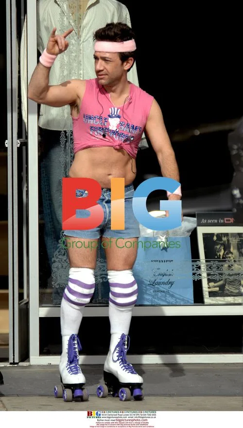 David Faustino Fools Around in Skates