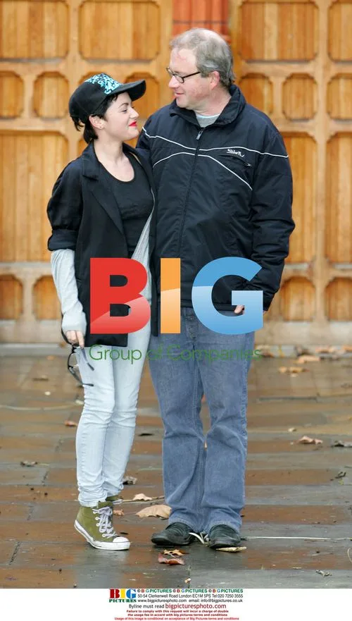 Jaime Winstone and Harry Enfield at 'A Twisted Carol' Photocall