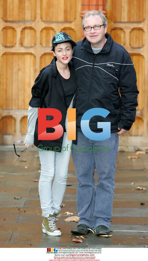 Jaime Winstone and Harry Enfield at 'A Twisted Carol' Photocall