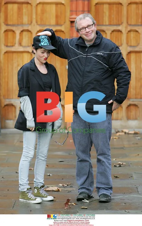 Jaime Winstone and Harry Enfield at 'A Twisted Carol' Photocall