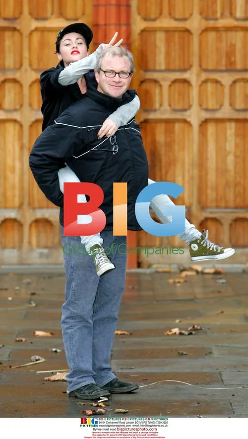 Jaime Winstone and Harry Enfield at \"A Twisted Carol\" Photocall