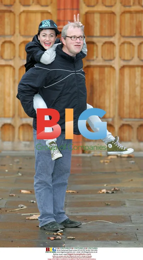 Jaime Winstone and Harry Enfield at "A Twisted Carol" Photocall