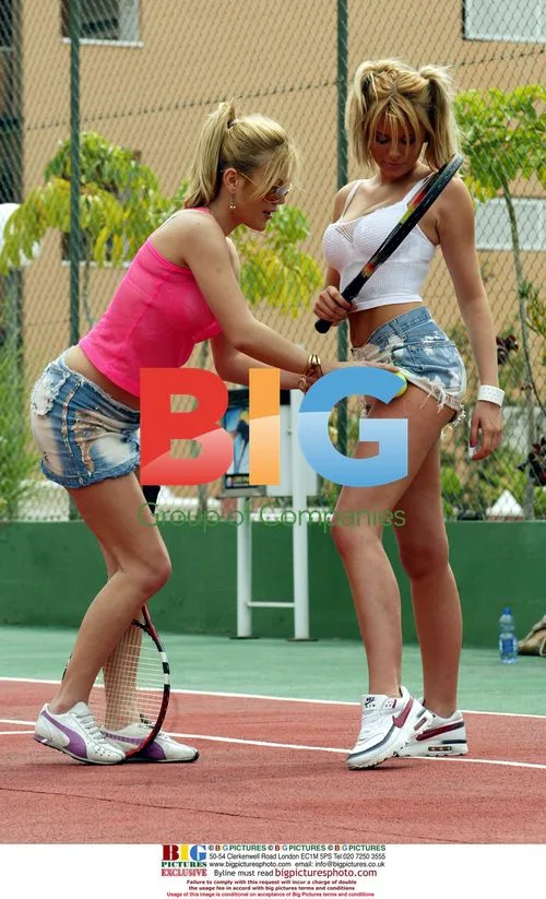 Models Leah and Petta Play Soccer in Spain