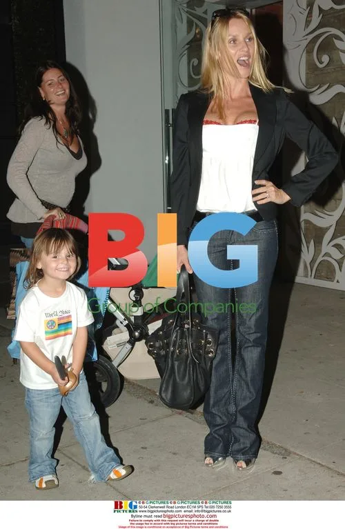 Nicollette Sheridan with young Liam in Beverly Hills