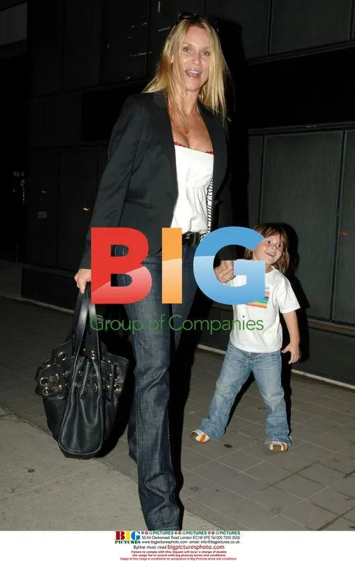 Nicollette Sheridan with young Liam