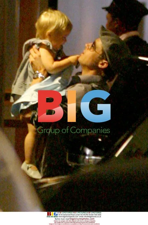 Brad Pitt lifts baby Shiloh in Waldorf Astoria garage