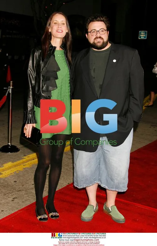 Kevin Smith and wife at 'Gone Baby Gone' premiere