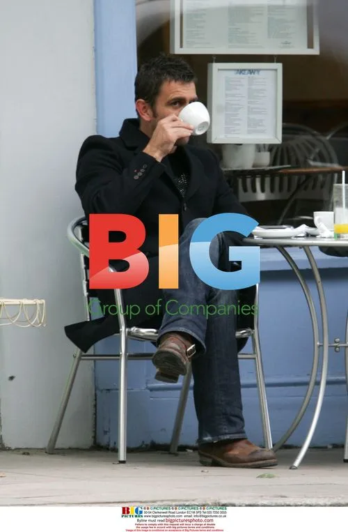 Scott Maslen Having Coffee in Primrose Hill