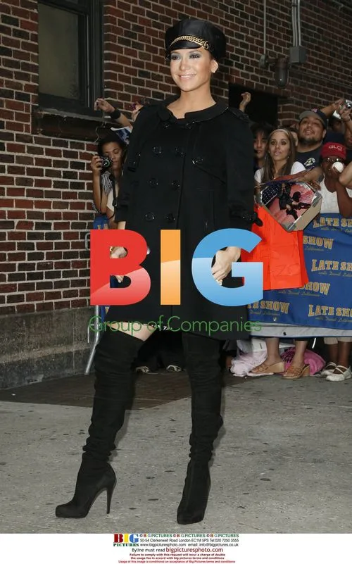 Jennifer Lopez and Marc Anthony at Letterman Taping