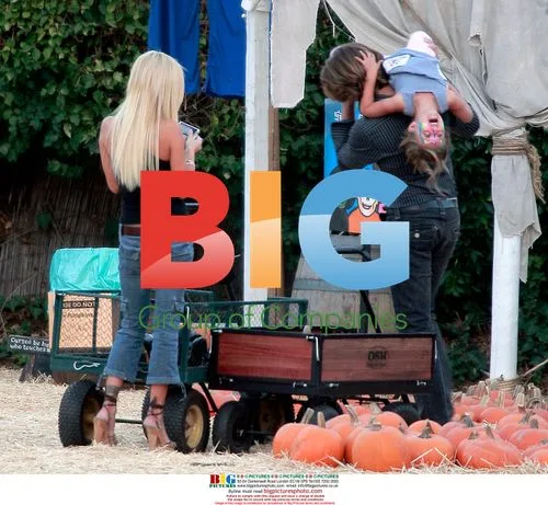Shauna Sand and family at pumpkin patch