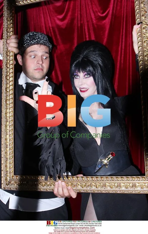 Elvira Supports Halloween Art Show