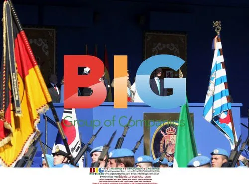 Spanish Royal Family at Military Parade