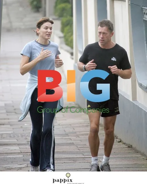 Fiona Bruce Jogging in London