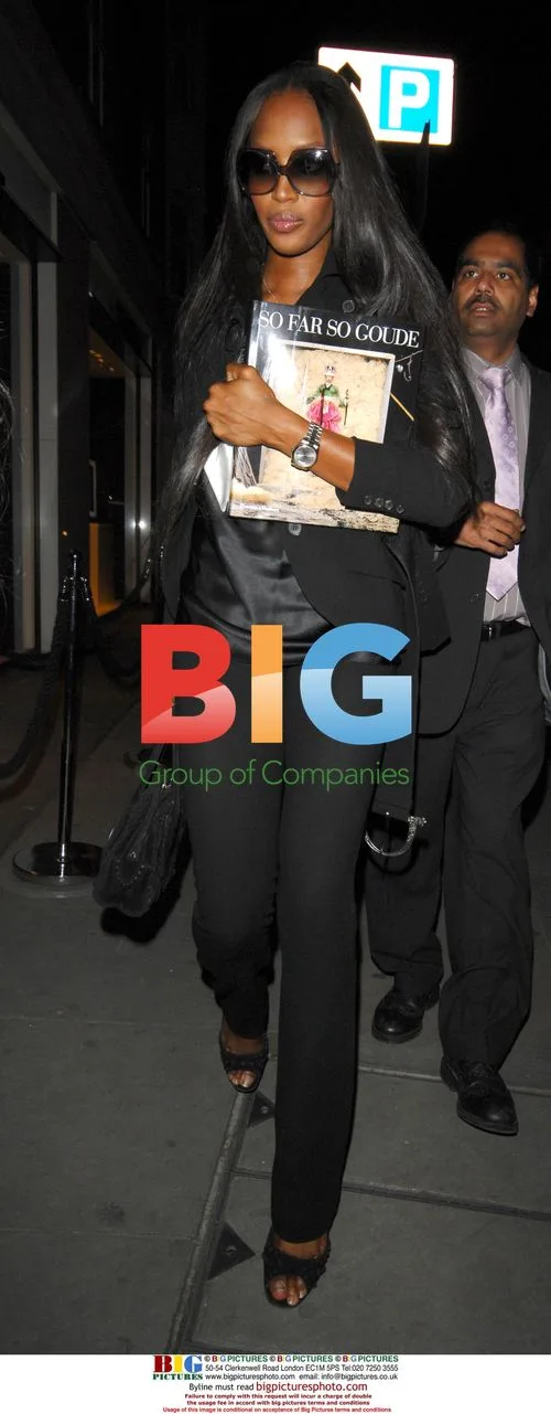 Naomi Campbell leaves Vogue Covers event