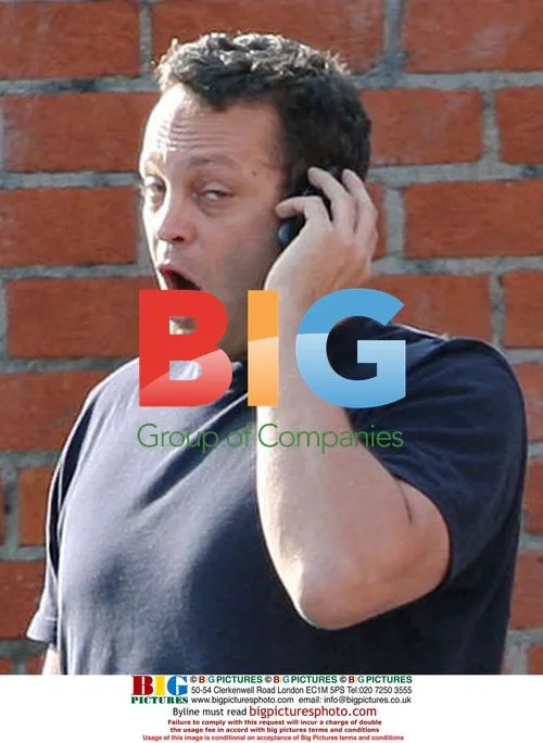 Vince Vaughn chats on phone in LA