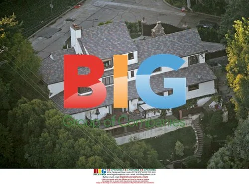 Aerial view of Megan Fox and Brian Austin Green's home