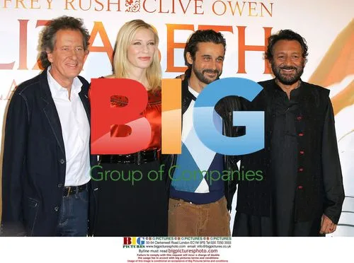 Geoffrey Rush, Cate Blanchett, Jordi Moya and Shekhar Kapur at 'Elizabeth: The Golden Age' photocall