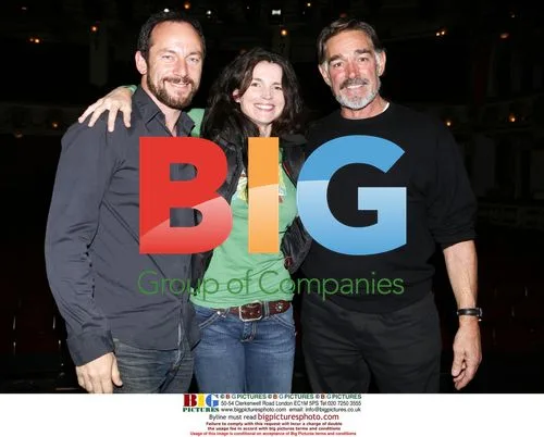Julia Ormond, Jason Isaacs, and Fabio Testi at 'We Will Rock You' in Madrid