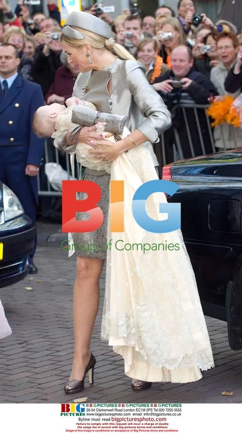 Princess Maxima and Princess Ariane at Princess Ariane's Baptism