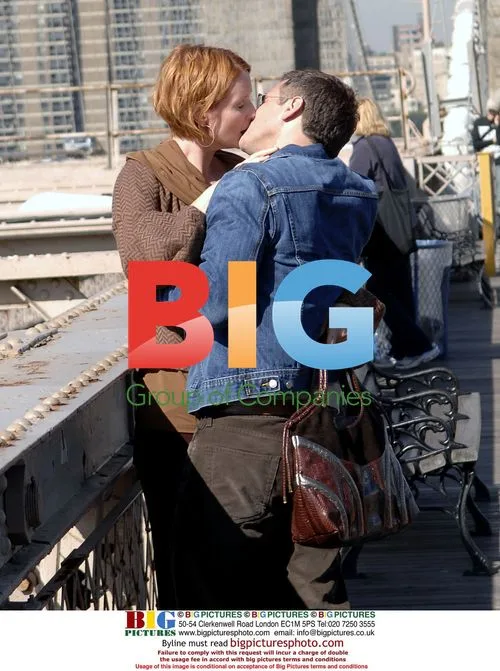 Cynthia Nixon and David Eigenberg on 'Sex and the City' set