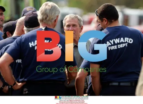 Bush Meets Firefighters in California