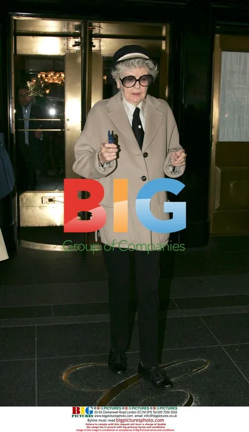 Actress Elaine Stritch Leaving Hotel